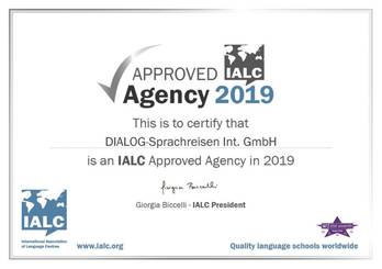 DIALOG Zertifikat IALC Approved Agency 2019