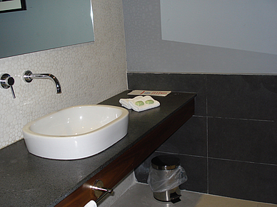 Beispiel Badezimmer in Superior Studios, Sprachreisen nach Malta