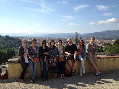 Blick über die Stadt beim Ausflug mit der Italienisch Sprachschule Florenz