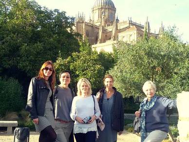 Teilnehmer der Sprachschule unterwegs in Salamanca