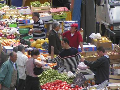 Markt in Montpellier, Französisch Sprachreisen für Erwachsene
