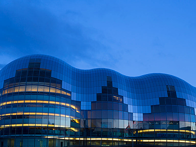 Moderne Architektur des Sage Gateshead in Newcastle bei einer Englisch Sprachreise