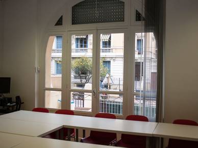 Klassenzimmer, Französisch Sprachschule Nizza