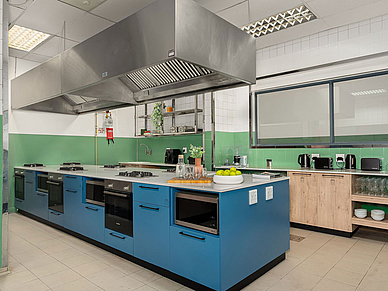 Gemeinschaftsküche der Residenz in Kapstadt zur Selbstverpflegung während der Sprachreise und des Sprachkurses