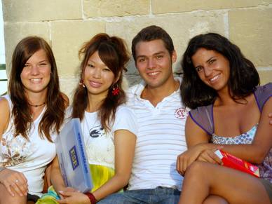 Sprachkursteilnehmer, Englisch Sprachferien für Teenager Malta