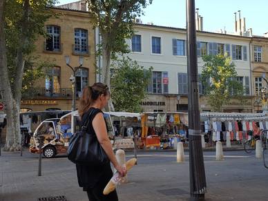 Aix-en-Provence Straßenszene, Französisch Sprachreisen für Erwachsene
