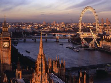 Blick über die Stadt, Englisch Business Sprachreisen London