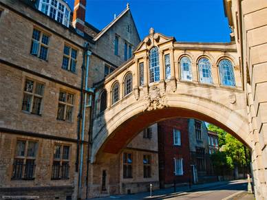 Bridge of Sighs in Oxford, Englisch Sprachreisen für Erwachsene