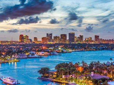 Skyline von Fort Lauderdale - Englisch Sprachreisen USA