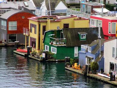 Hausboote in Vancouver, Englisch Sprachreisen für Erwachsene