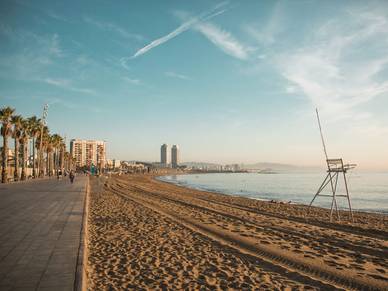 Strand bei Barcelona - Spanisch lernen in Spanien