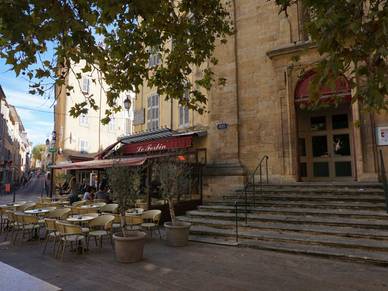 Bistro in Aix-en-Provence , Französisch Sprachreisen für Erwachsene