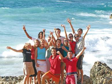 Sprachkursteilnehmer in St. Julians, Englisch Sprachferien für Teenager Malta