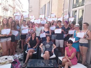 Teilnahmezertifikate, Französisch Sprachschule Montpellier
