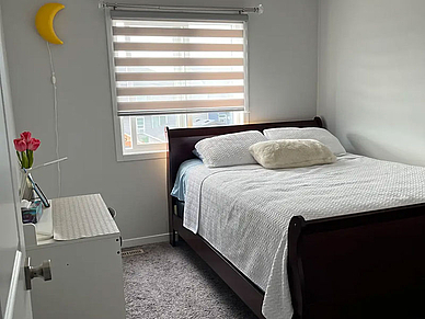 Helles Gästezimmer in einer Gastfamilie in Liverpool für Sprachschüler