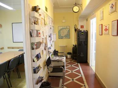 Eingangsbereich der Spanisch Sprachschule in Granada, Spanien