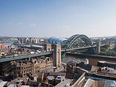 Englisch lernen in Newcastle mit beeindruckendem Stadtpanorama