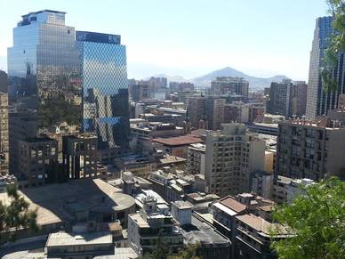 Blick über Santiago de Chile, Spanisch Sprachreisen für Erwachsene